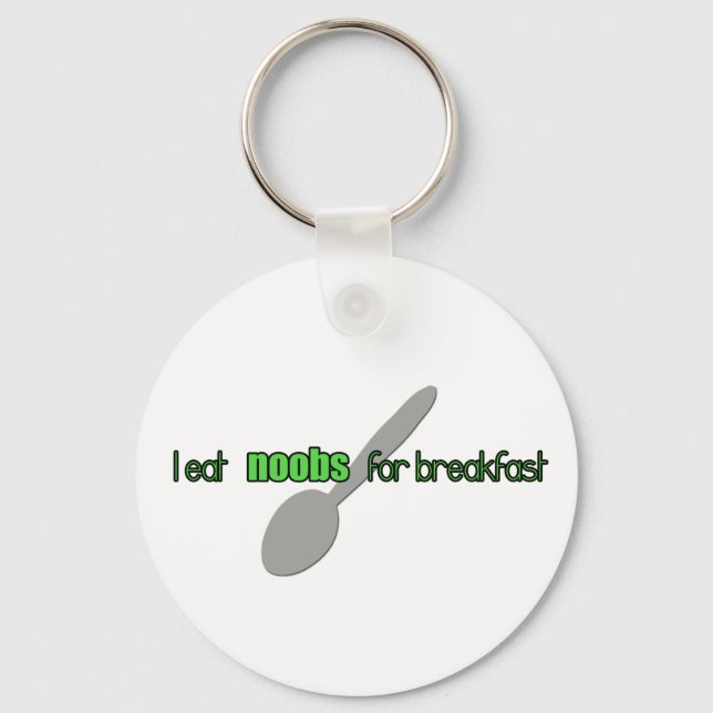 Llavero N00bs for Breakfast Keychain (Anverso)