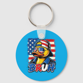 Llavero N Boy Bro 4th July Rubber Duck Patriotic Aamerican