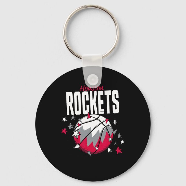 Llavero N Houston Rockets Boceto Estrellas Doodle  (Anverso)