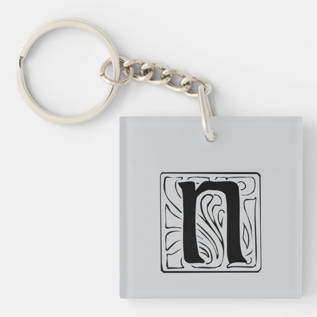 Llavero N Monogramm schwarz (Frente)