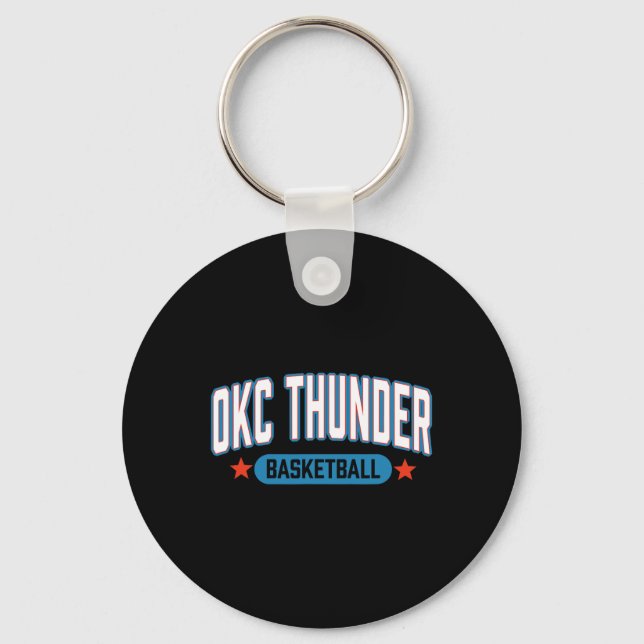 Llavero N Oklahoma City Thunder Sketll Americana  (Anverso)