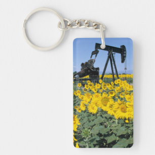 Llavero Na, EE. UU., Colorado, Girasoles, Torre de perfora
