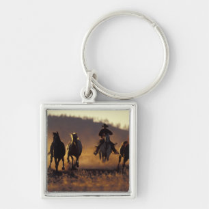 Llavero NA, EE. UU., Oregón, Seneca, Ponderosa Ranch, Vaqu