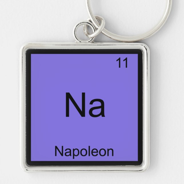 Llavero Na - Napoleón Funny Chemistry Element Symbol Tee (Frente)