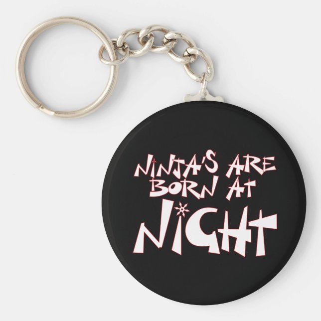 Llavero Nacen Ninja por la noche (Frente)