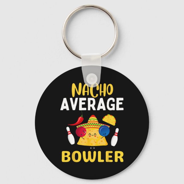 Llavero Nacho Average Bowler Cinco De Mayo Bolos Mexicano (Anverso)