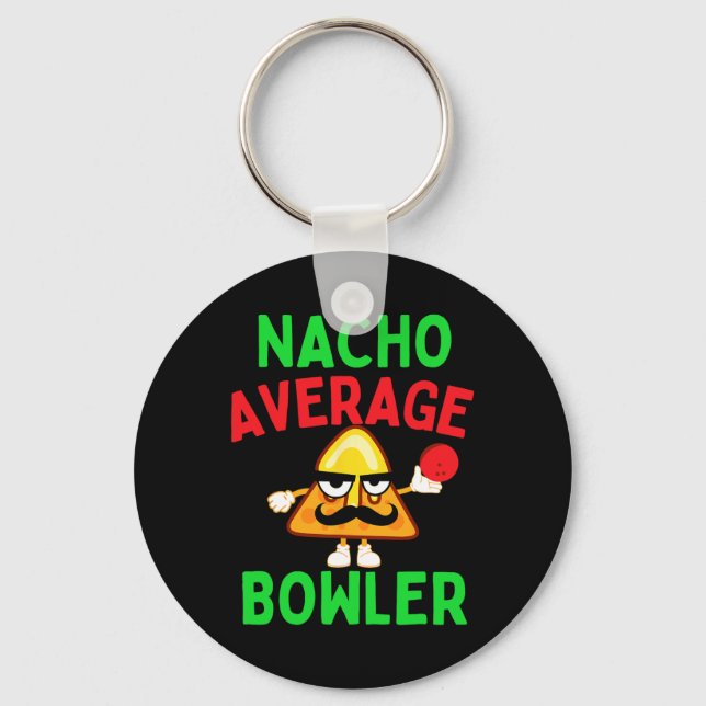 Llavero Nacho Average Bowler Cinco De Mayo Bolos Mexicano (Anverso)