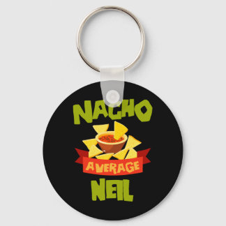 Llavero Nacho Average Neil Cumpleaños Divertido Personaliz