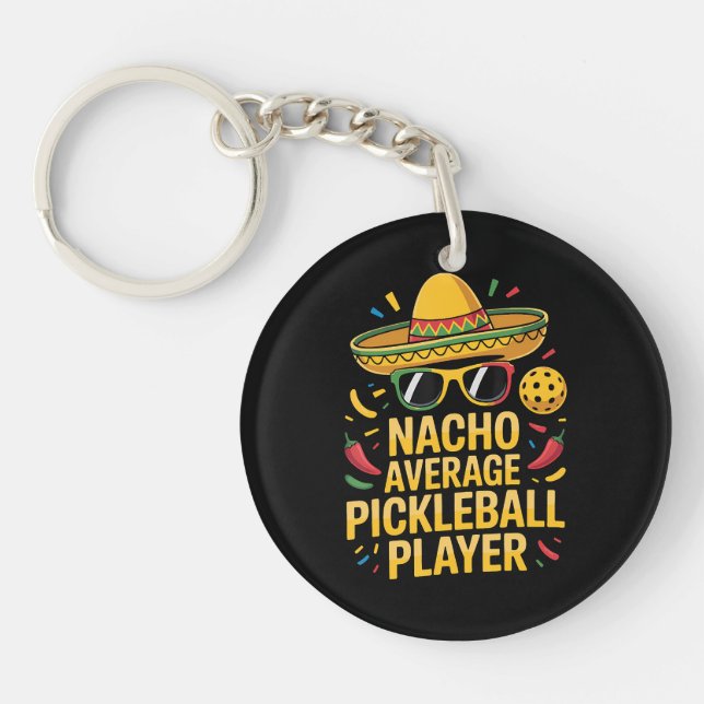 Llavero Nacho Average Pickleball Player (Frente)