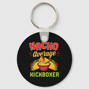 Llavero Nacho Kickboxer promedio Divertido Ta de moda