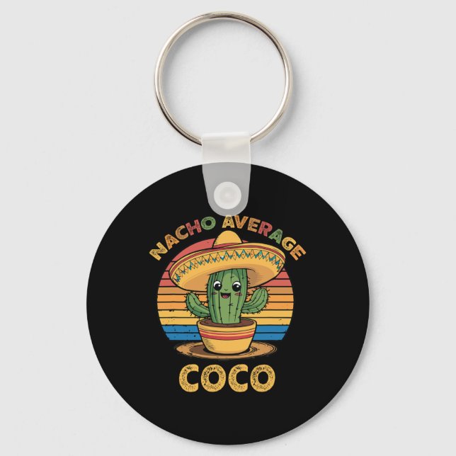 Llavero Nacho Promedio Coco Coincidente Mexicano Cinco De  (Anverso)