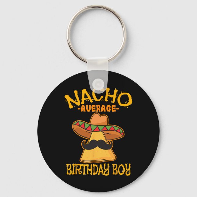 Llavero Nacho promedio de celebración de cumpleaños de beb (Anverso)
