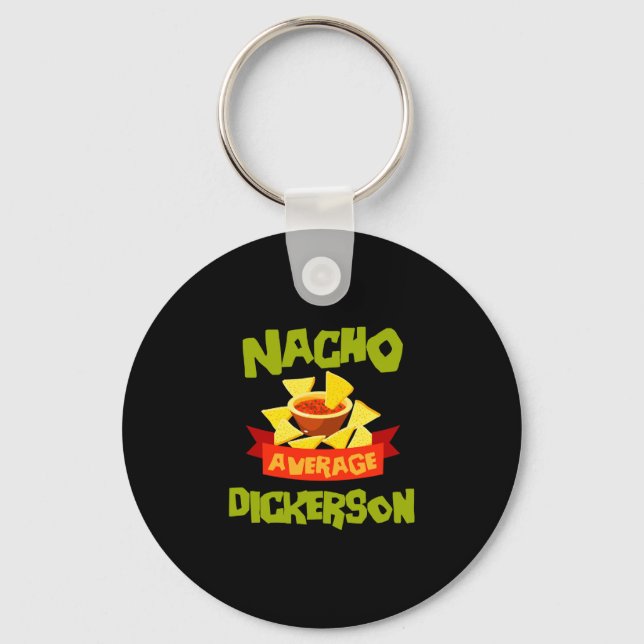 Llavero Nacho promedio dickerson divertido cumpleaños apel (Anverso)