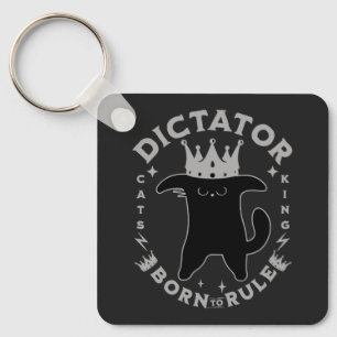 Llavero Nacida para gobernar   Diseño divertido de gato