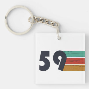 Llavero nacido en 1959, cumpleaños vintage