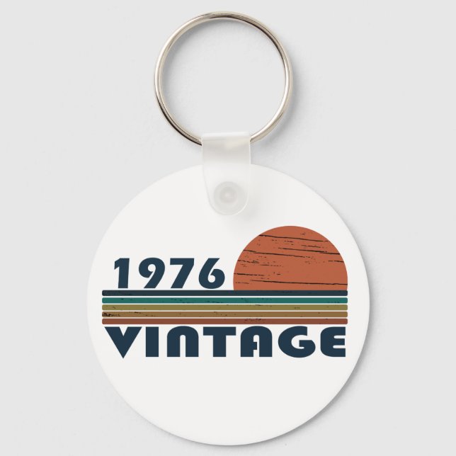 Llavero Nacido en 1976, en un antiguo cumpleaños (Anverso)
