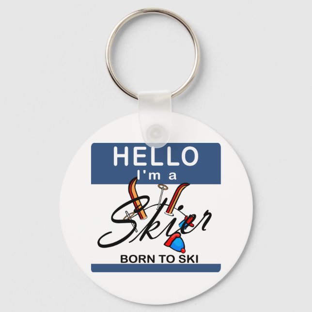 Llavero Nacido en esquí (Anverso)