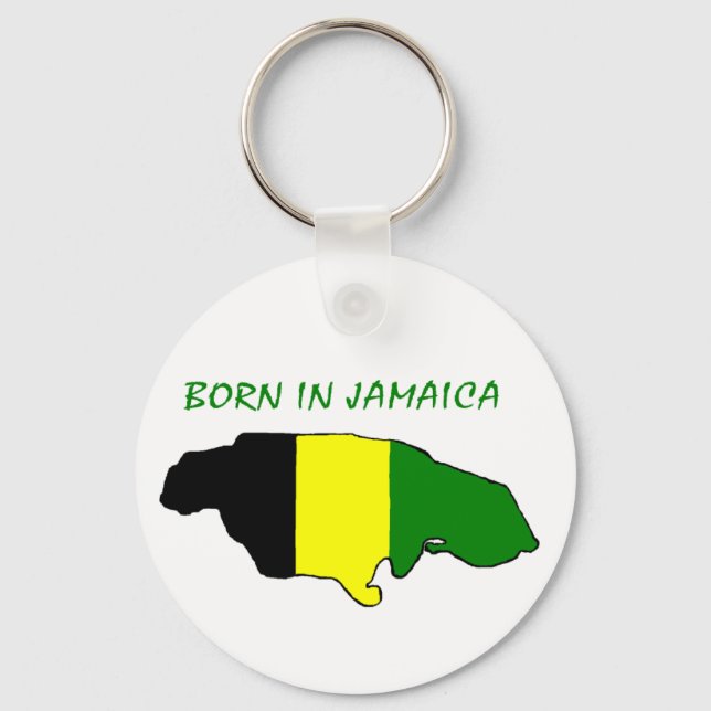 Llavero Nacido En Jamaica Keychain (Anverso)