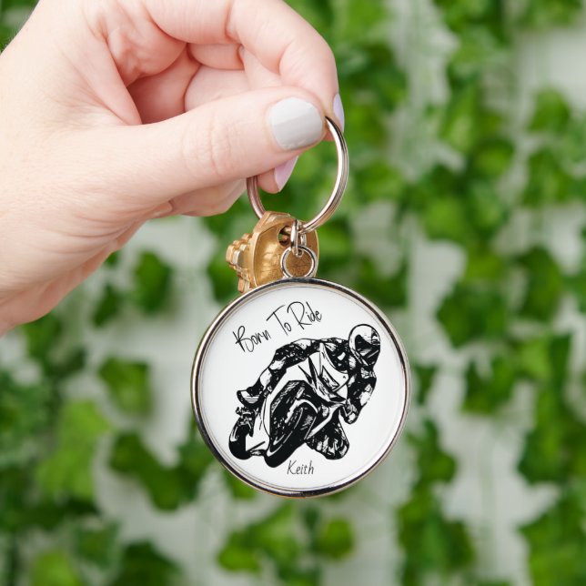 Llavero Nacido para llevar nombre personalizado (Mano)