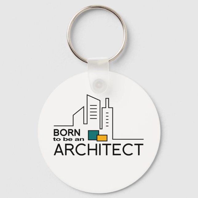 Llavero Nacido para ser arquitecto (Anverso)