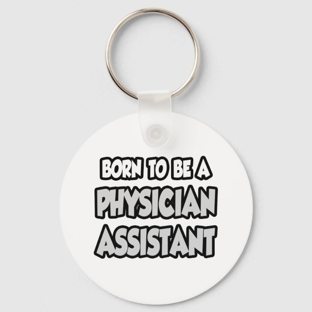 Llavero Nacido Para Ser Auxiliar Médico (Anverso)