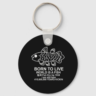 Llavero Nacido Para Vivir El Mundo Es Un Memes De Pescado 