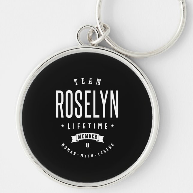 Llavero Nacimiento del nombre personalizado de Roselyn (Frente)