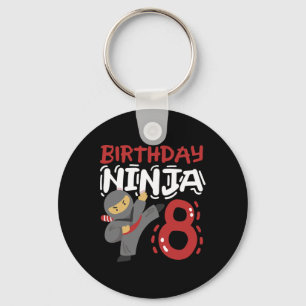 Llavero Nacimiento Ninja 8 años Karate Niños 8 Nacimientos