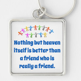 Llavero Nada Más Que El Cielo Mismo - Cita De Amistad