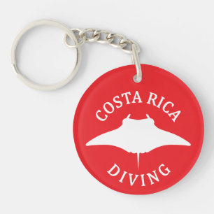 Llavero Nadando Con Manta Ray - Buceo En Costa Rica