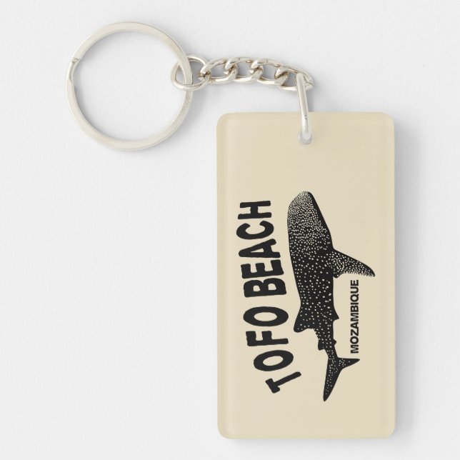 Llavero Nadando Con Tiburones De Gales - Playa Tofo En Moz (Frente)