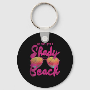 Llavero Nadie como una playa sombreada I Diseño Vintage Tr