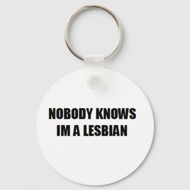 LLAVERO NADIE SABE QUE SOY LESBIANO (Anverso)
