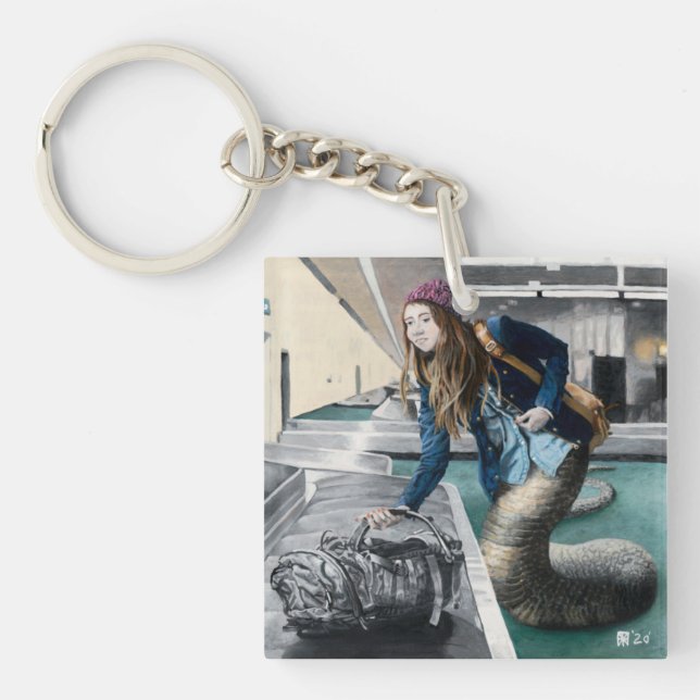 Llavero Naga Explorando la cadena de claves de la fantasía (Frente)