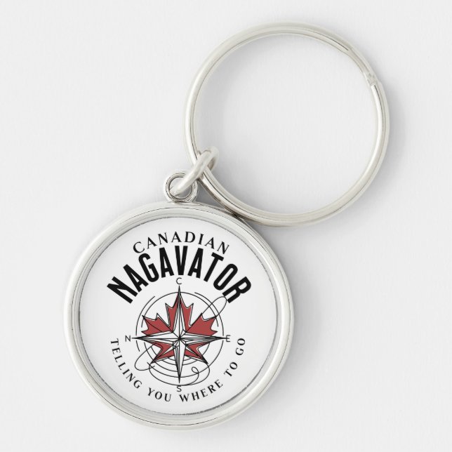 Llavero Nagavator canadiense te dice dónde ir al tumbler (Frente)