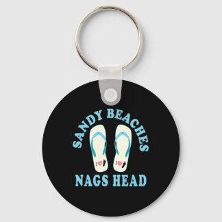 Llavero Nags Head Vacation Sandy Beaches I Heart Flip Flop