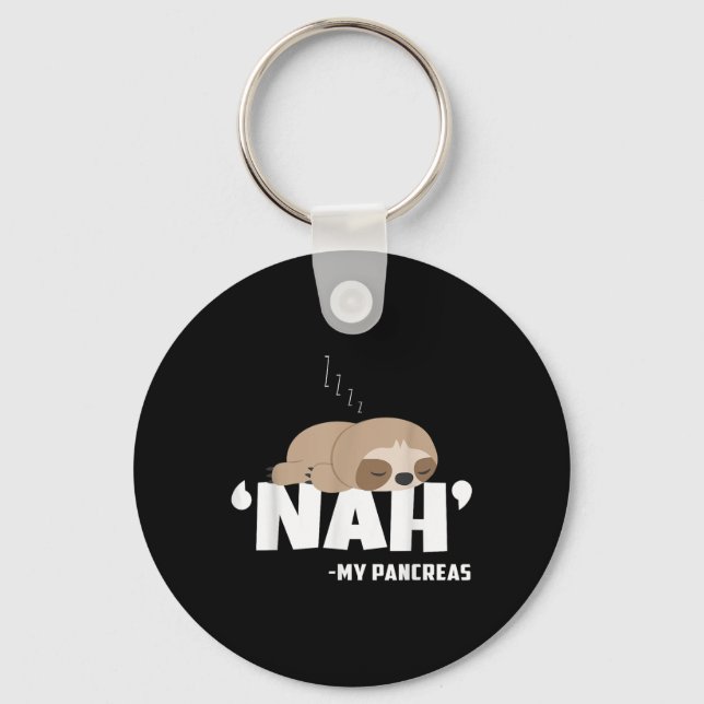 Llavero Nah My Pancreas Diabetes Graciosa Conciencia sobre (Anverso)