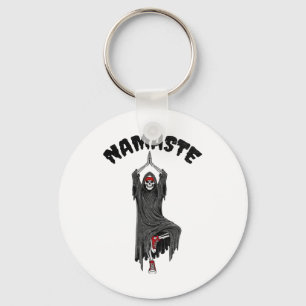 Llavero Namaste de Yoga Divertido Halloween Esqueleto Sega