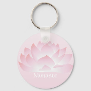Llavero Namaste Lotus Flower Pink Keychain