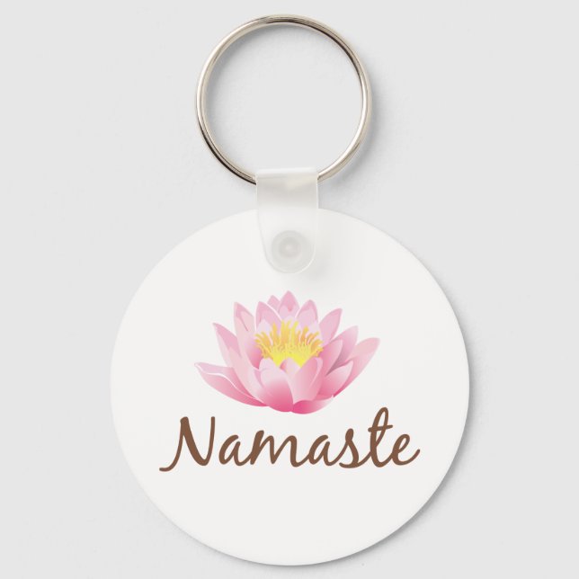 Llavero Namaste Lotus Flower Yoga (Anverso)