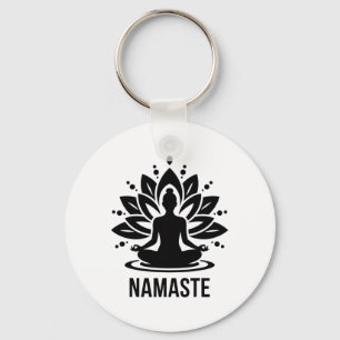 Llavero Namaste Meditación Amantes del Yoga Relajación Esp
