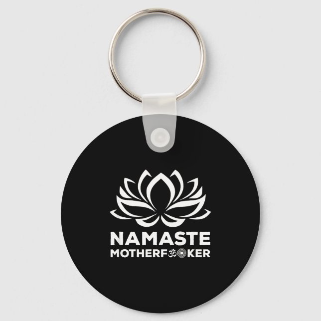 Llavero Namaste Motherforer Funny Yoga Gift  (Anverso)