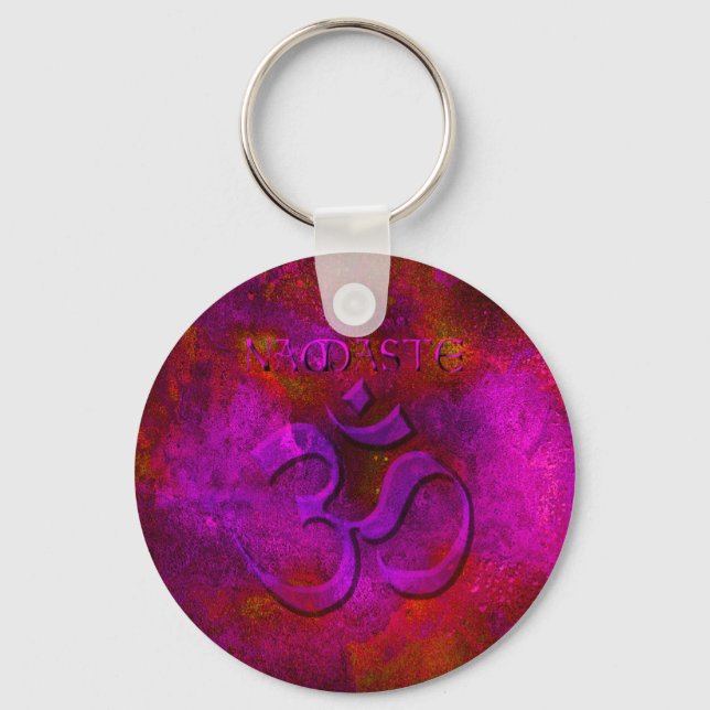 Llavero Namaste Purple Red Key Chain (Anverso)