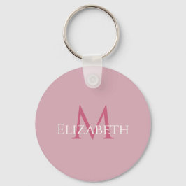 Llavero Name Initial Pink Personalized Monogram For Her