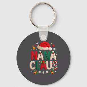 Llavero Nana Claus Diseño Tejido Abuela Pijama Familia Ma
