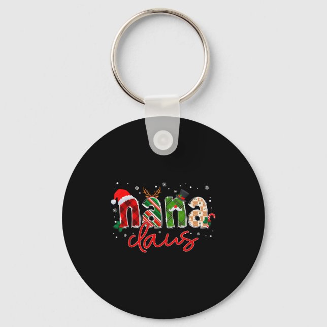 Llavero Nana Claus Santa Claus Family Matching Christmas P (Anverso)