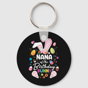 Llavero Nana del conejo de cumpleaños Easter Bday familia 