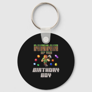 Llavero Nana Del Videojugador Del Cumpleaños Número De Pix