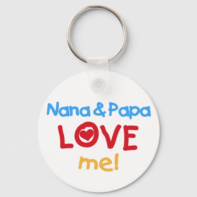 Llavero Nana y papá me aman (Anverso)