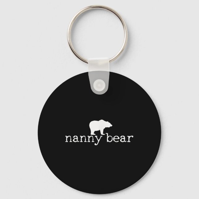 Llavero Nanny Bear Camping Camper Camp Gift Tee (Anverso)